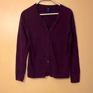 GAP maroon cardigan